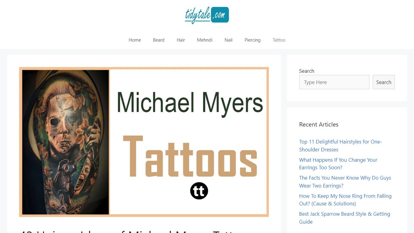 42 Unique Ideas of Michael Myers Tattoo Designs - Tidy Tale